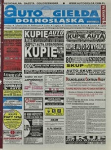 Auto Giełda Dolnośląska : regionalna gazeta ogłoszeniowa, 2003, nr 77 (1039) [5.08]
