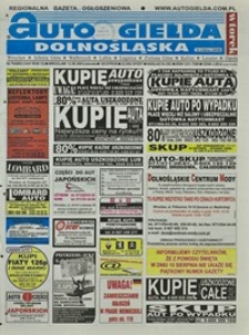Auto Giełda Dolnośląska : regionalna gazeta ogłoszeniowa, 2003, nr 79 (1041) [12.08]