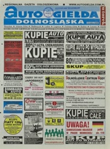 Auto Giełda Dolnośląska : regionalna gazeta ogłoszeniowa, 2003, nr 81 (1043) [19.08]