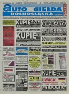 Auto Giełda Dolnośląska : regionalna gazeta ogłoszeniowa, 2003, nr 86 (1048) [2.09]