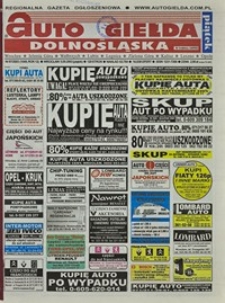Auto Giełda Dolnośląska : regionalna gazeta ogłoszeniowa, 2003, nr 87 (1049) [5.09]