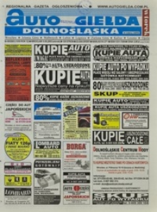 Auto Giełda Dolnośląska : regionalna gazeta ogłoszeniowa, 2003, nr 88 (1050) [9.09]