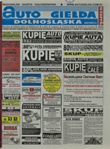 Auto Giełda Dolnośląska : regionalna gazeta ogłoszeniowa, 2003, nr 98 (1060) [7.10]
