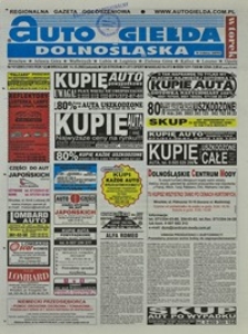 Auto Giełda Dolnośląska : regionalna gazeta ogłoszeniowa, 2003, nr 101 (1063) [14.10]