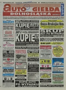 Auto Giełda Dolnośląska : regionalna gazeta ogłoszeniowa, 2003, nr 104 (1066) [24.10]