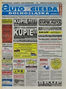 Auto Giełda Dolnośląska : regionalna gazeta ogłoszeniowa, 2003, nr 108 (1070) [4.11]