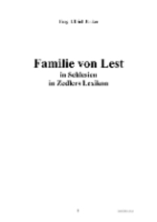 Familie von Lest [Dokument elektroniczny]