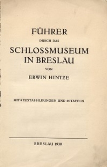 Führer durch das Schlossmuseum in Breslau