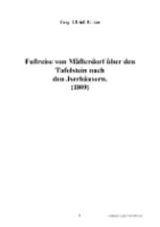 Fußreise von Mäfferdorf über den Tafelstein nach den Jserhäusern (1809) [Dokument elektroniczny]