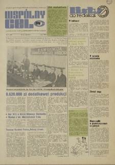 Wspólny cel : Gazeta samorządu robotniczego "Celwiskozy", 1973, nr 3 (522)