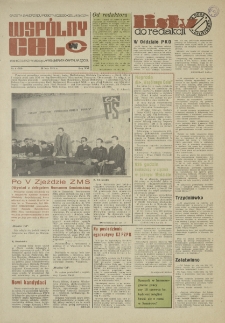 Wspólny cel : Gazeta samorządu robotniczego "Celwiskozy", 1973, nr 6 (525)