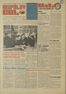 Wspólny cel : Gazeta samorządu robotniczego "Celwiskozy", 1973, nr 20 (539)