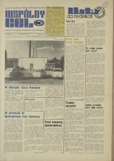 Wspólny cel : Gazeta samorządu robotniczego "Celwiskozy", 1973, nr 26 (545)