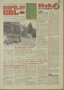 Wspólny cel : Gazeta samorządu robotniczego "Celwiskozy", 1973, nr 27 (546)