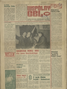 Wspólny cel : gazeta samorządu robotniczego "Celwiskozy", 1981, nr 1 (808)