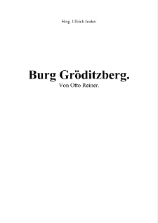 Burg Gröditzberg [Dokument elektroniczny]