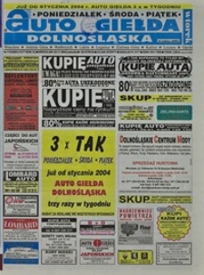 Auto Giełda Dolnośląska : regionalna gazeta ogłoszeniowa, 2003, nr 115 (1077) [25.11]