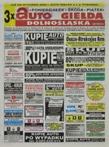 Auto Giełda Dolnośląska : regionalna gazeta ogłoszeniowa, 2003, nr 116 (1078) [28.11]
