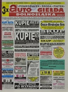 Auto Giełda Dolnośląska : regionalna gazeta ogłoszeniowa, 2003, nr 118 (1080) [5.12]