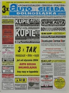Auto Giełda Dolnośląska : regionalna gazeta ogłoszeniowa, 2003, nr 122 (1084) [16.12]
