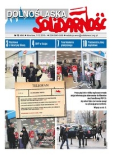 Dolnośląska Solidarność, 2018, nr 12 (400)