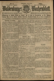 Waldenburger Wochenblatt, Jg. 60, 1914, nr 3