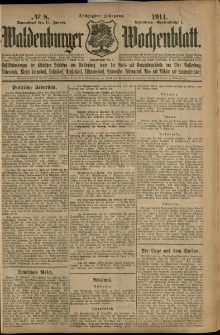 Waldenburger Wochenblatt, Jg. 60, 1914, nr 8