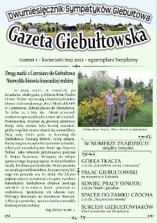 Gazeta Giebułtowska : dwumiesięcznik sympatyków Giebułtowa, 2012, nr 1