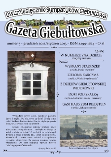 Gazeta Giebułtowska : dwumiesięcznik sympatyków Giebułtowa, 2013, nr 5