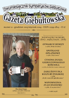 Gazeta Giebułtowska : dwumiesięcznik sympatyków Giebułtowa, 2014, nr 11