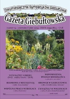 Gazeta Giebułtowska : dwumiesięcznik sympatyków Giebułtowa, 2014, nr 14