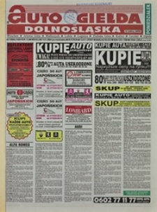 Auto Giełda Dolnośląska : regionalna gazeta ogłoszeniowa, 2004, nr 1 (1089) [5.01]