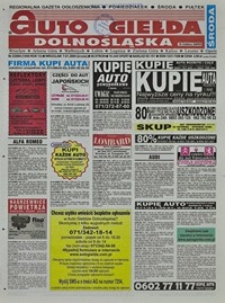 Auto Giełda Dolnośląska : regionalna gazeta ogłoszeniowa, 2004, nr 1 (1090) [7.01]