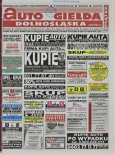 Auto Giełda Dolnośląska : regionalna gazeta ogłoszeniowa, 2004, nr 3 (1091) [9.01]