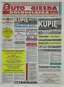 Auto Giełda Dolnośląska : regionalna gazeta ogłoszeniowa, 2004, nr 7 (1095) [19.01]