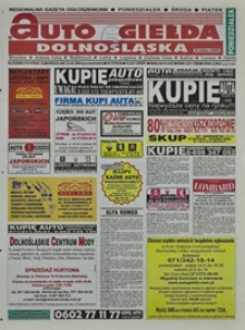 Auto Giełda Dolnośląska : regionalna gazeta ogłoszeniowa, 2004, nr 22 (1110) [23.02]