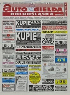 Auto Giełda Dolnośląska : regionalna gazeta ogłoszeniowa, 2004, nr 24 (1112) [27.02]