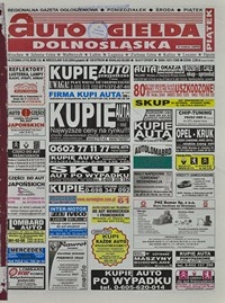 Auto Giełda Dolnośląska : regionalna gazeta ogłoszeniowa, 2004, nr 27 (1115) [5.03]