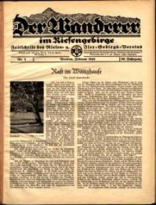 Der Wanderer im Riesengebirge, 1940, nr 2