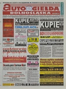 Auto Giełda Dolnośląska : regionalna gazeta ogłoszeniowa, 2004, nr 29 (1117) [10.03]