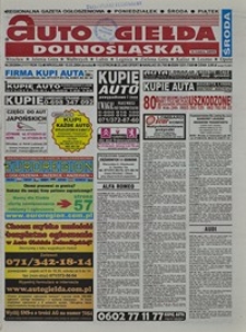 Auto Giełda Dolnośląska : regionalna gazeta ogłoszeniowa, 2004, nr 30 (1118) [12.03]
