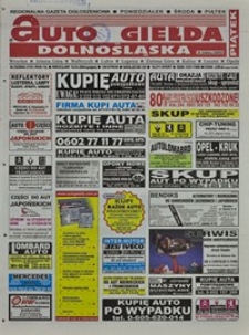 Auto Giełda Dolnośląska : regionalna gazeta ogłoszeniowa, 2004, nr 33 (1121) [19.03]