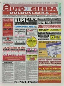 Auto Giełda Dolnośląska : regionalna gazeta ogłoszeniowa, 2004, nr 34 (1122) [22.03]