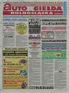 Auto Giełda Dolnośląska : regionalna gazeta ogłoszeniowa, 2004, nr 35 (1123) [24.03]