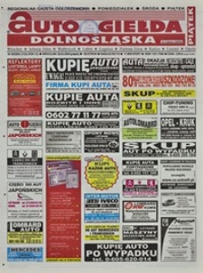 Auto Giełda Dolnośląska : regionalna gazeta ogłoszeniowa, 2004, nr 36 (1124) [26.03]