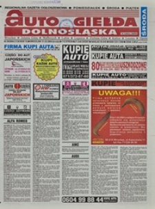 Auto Giełda Dolnośląska : regionalna gazeta ogłoszeniowa, 2004, nr 38 (1126) [31.03]