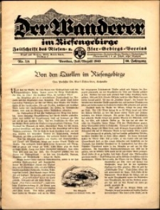 Der Wanderer im Riesengebirge, 1940, nr 7-8