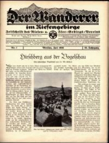Der Wanderer im Riesengebirge, 1936, nr 7