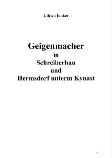 Geigenmacher in Schreiberhau und Hermsdorf unterm Kynast [Dokument elektroniczny]