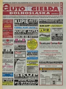 Auto Giełda Dolnośląska : regionalna gazeta ogłoszeniowa, 2004, nr 39 (1127) [2.04]